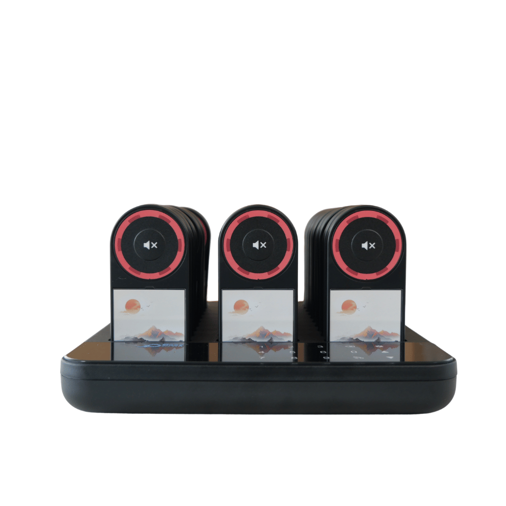 เครื่องเรียกคิวไร้สาย EASYPRINT QS-5230 จำนวน 30 เพจเจอร์ สีดำ